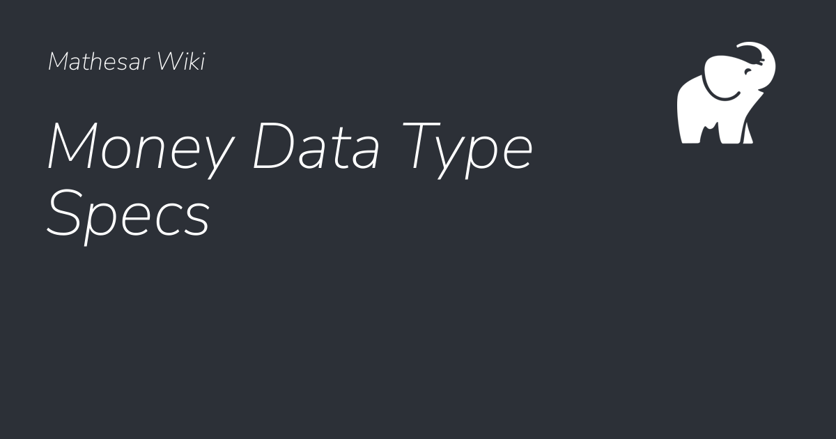 Money Data Type Specs - Mathesar Wiki