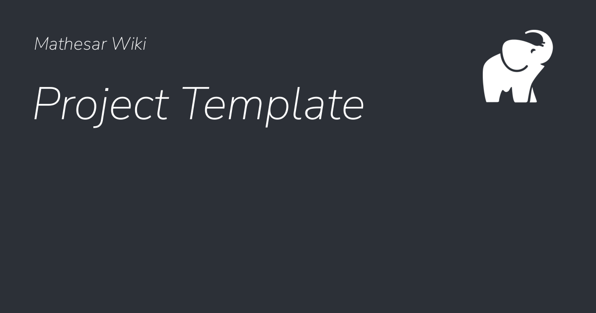Project Template - Mathesar Wiki